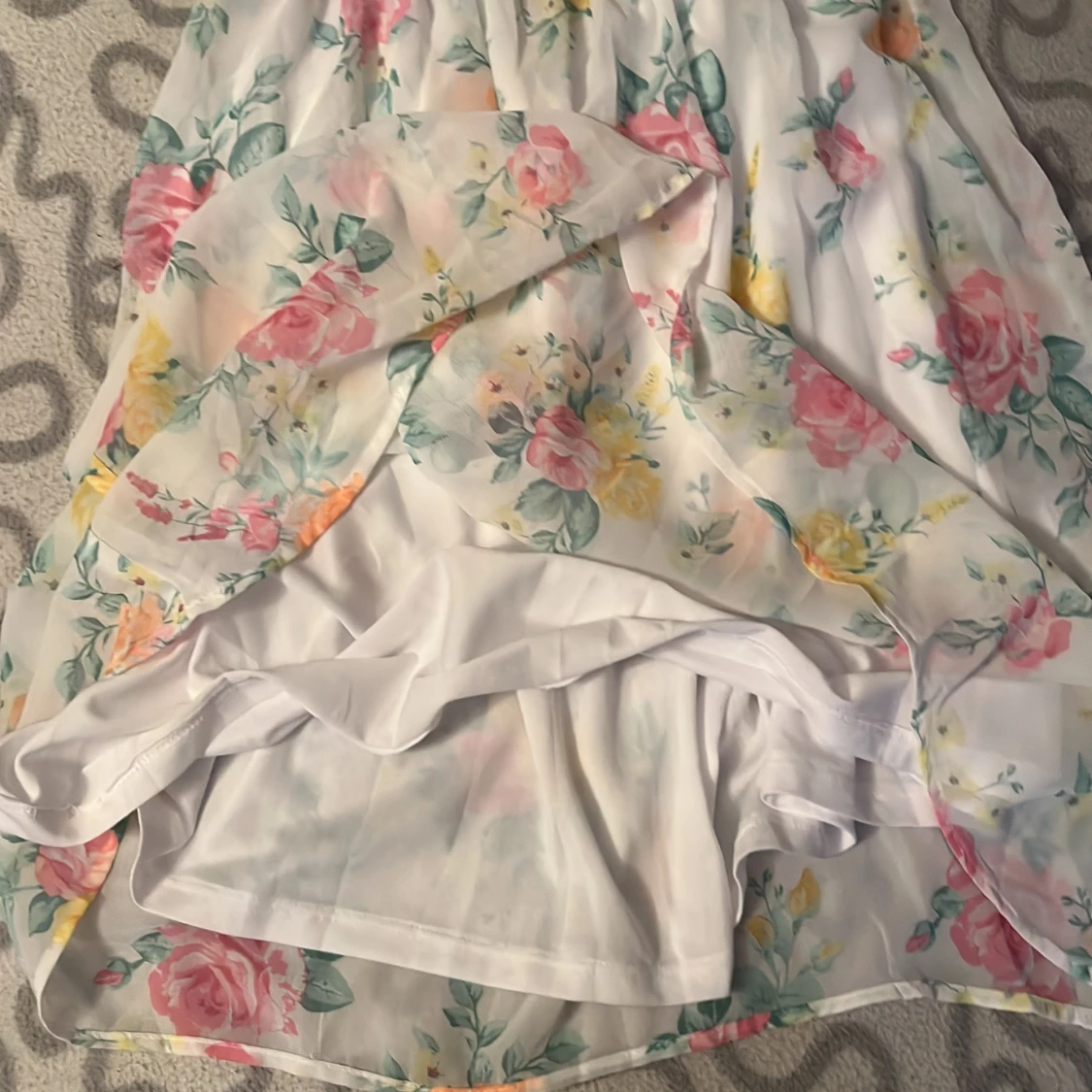 Vit Blom klänning - 90