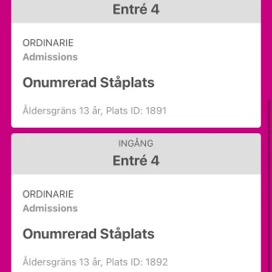 sam smith konsert - 2st biljetter till sam smith i stockholm (avicii arena) 4/5, (ståplats). nypris-1900kr skickas digitalt  