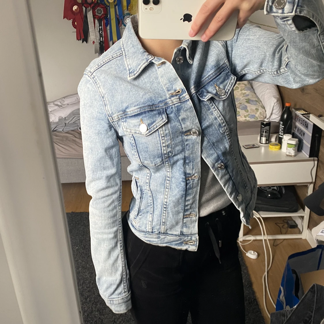 Blå jeans jacka - 91