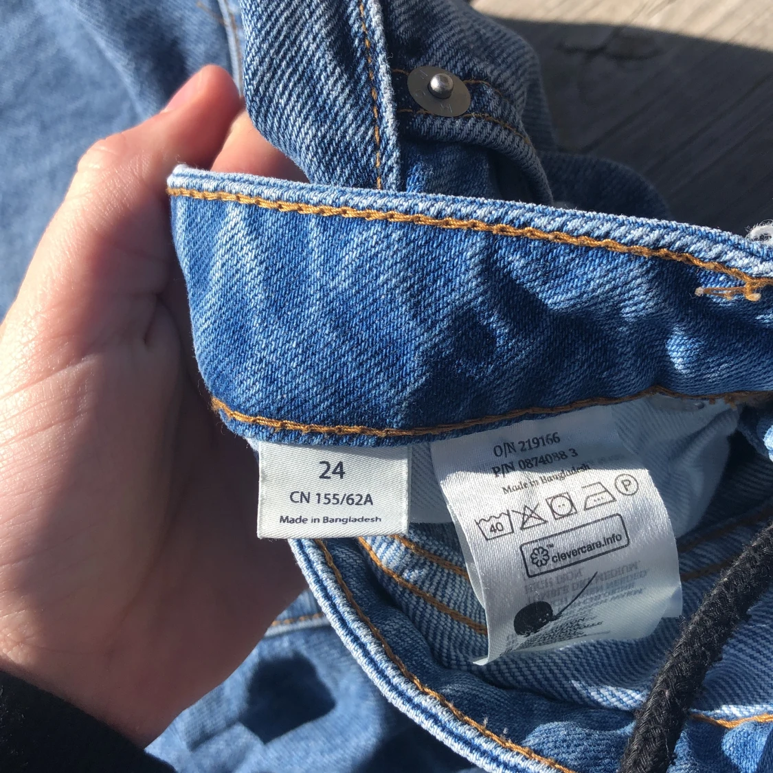 Blå Färgblock jeans - 91