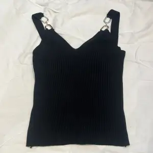 Säljer oanvänt svart ribbat linne, skulle säga att det passar S och uppåt för väldigt stretchigt.😊Pris kan diskuteras 💕