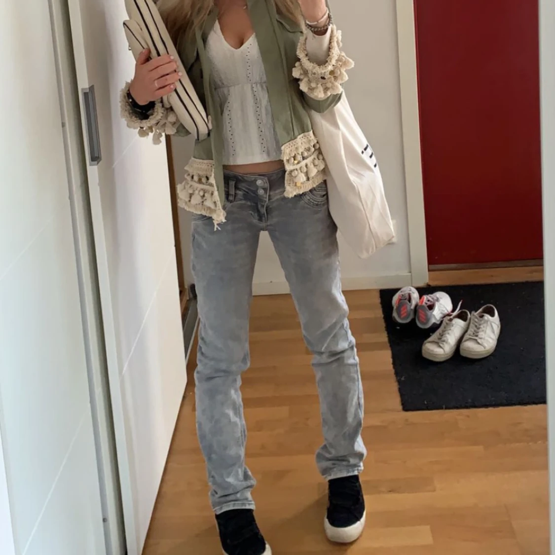 Lågmidjade jeans