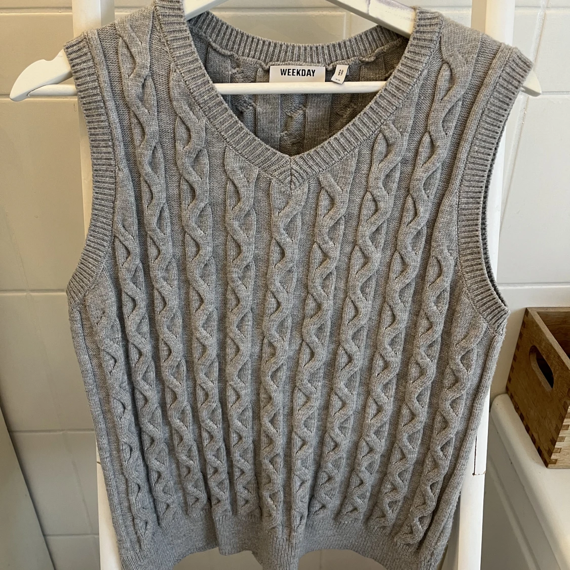 Kabelstickad väst - 90