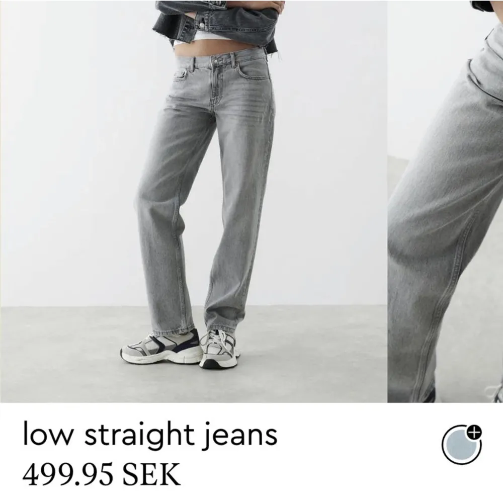 Säljer mina low Waits gråa jeans ifrån Gina, nästan aldrig använda, inga defekter . Jeans & Byxor.