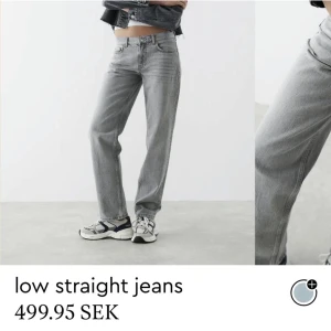 Low straight jeans - Säljer mina low Waits gråa jeans ifrån Gina, nästan aldrig använda, inga defekter 