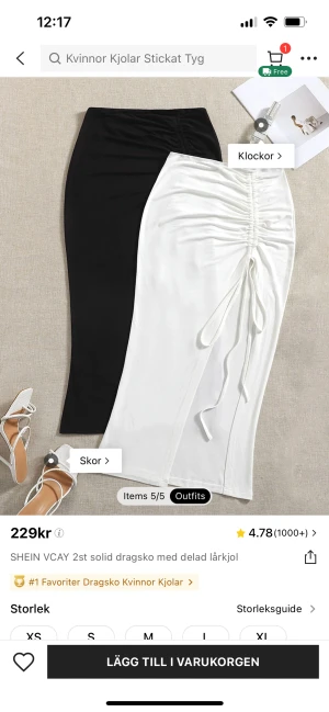 Kjol - Säljer endast den vita kjolen. Inte genomsynlig. Väldigt fin kjol som är enkel att styla. Oanvänd.