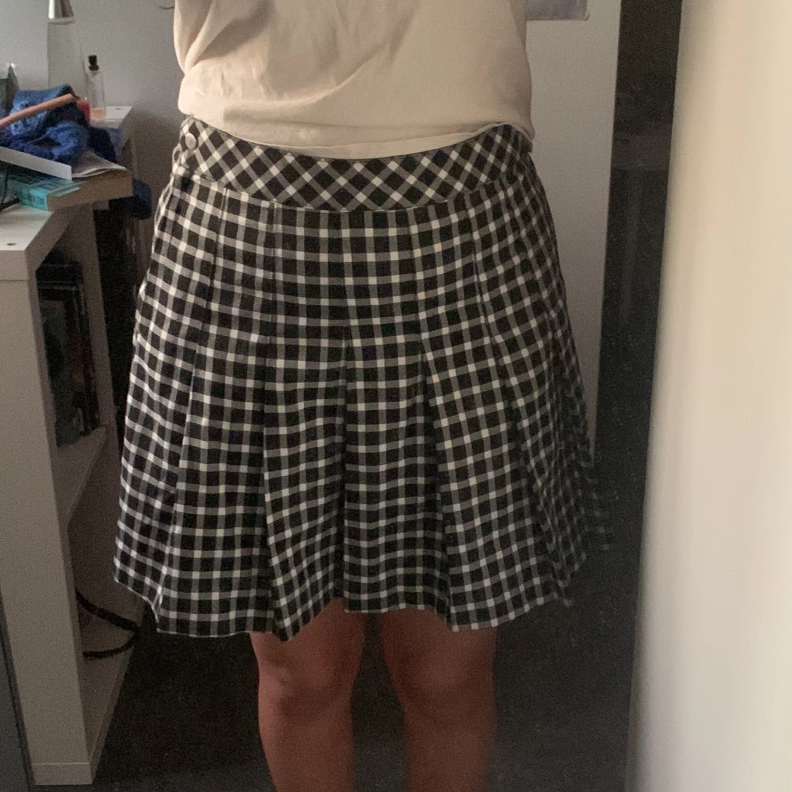 Svart och vit tenniskjol