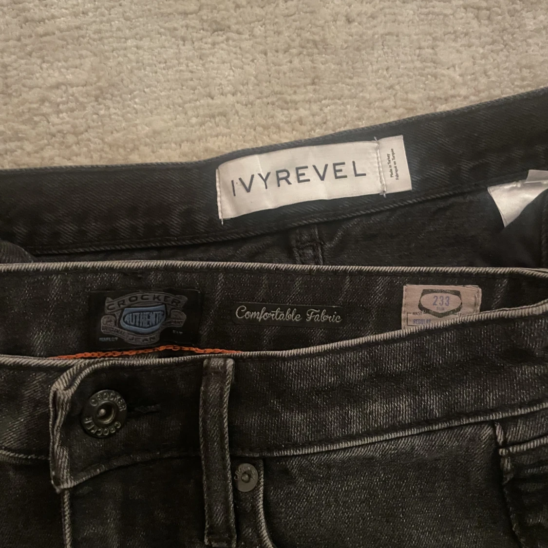 Svarta/gråa jeans kjolar - 91