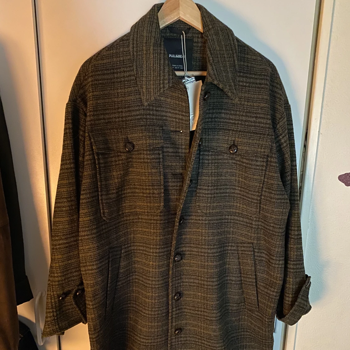 Pull & Bear plaid jacka/kappa 