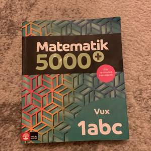 Hej jag säljer Matematik 5000 Vux 1abc för de som ska göra prövningar i matte 1a,1b och 1c. Priset kan diskuteras. Och frakt ingår inte i priset 