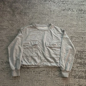 Grå Hoodie  - Grå hoodie med två små pockets och går att göra så thight som möjligt // Finns samma i svart