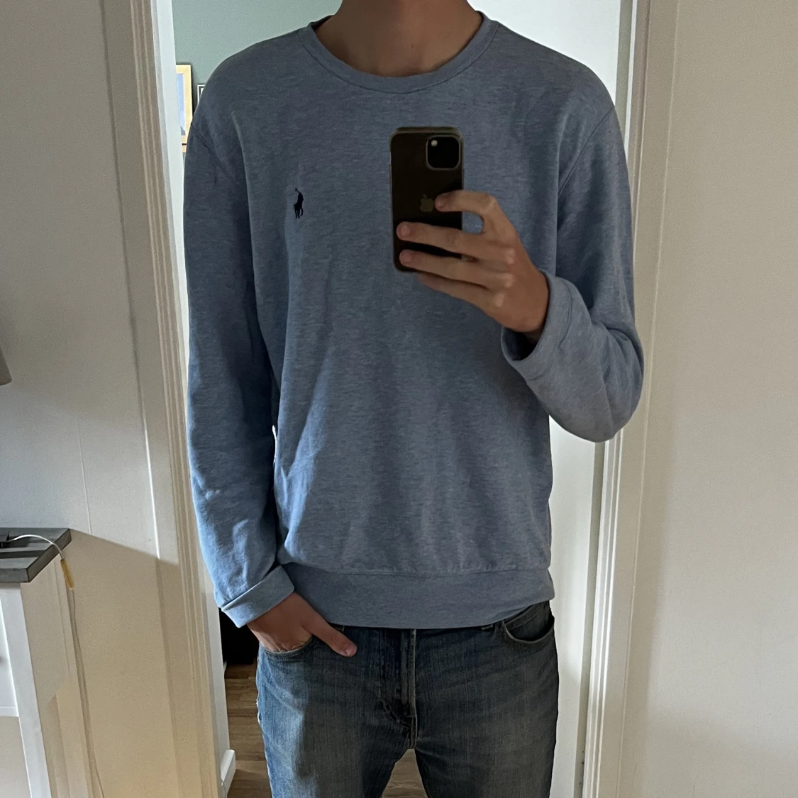 Ljusblå Ralph Lauren tröja