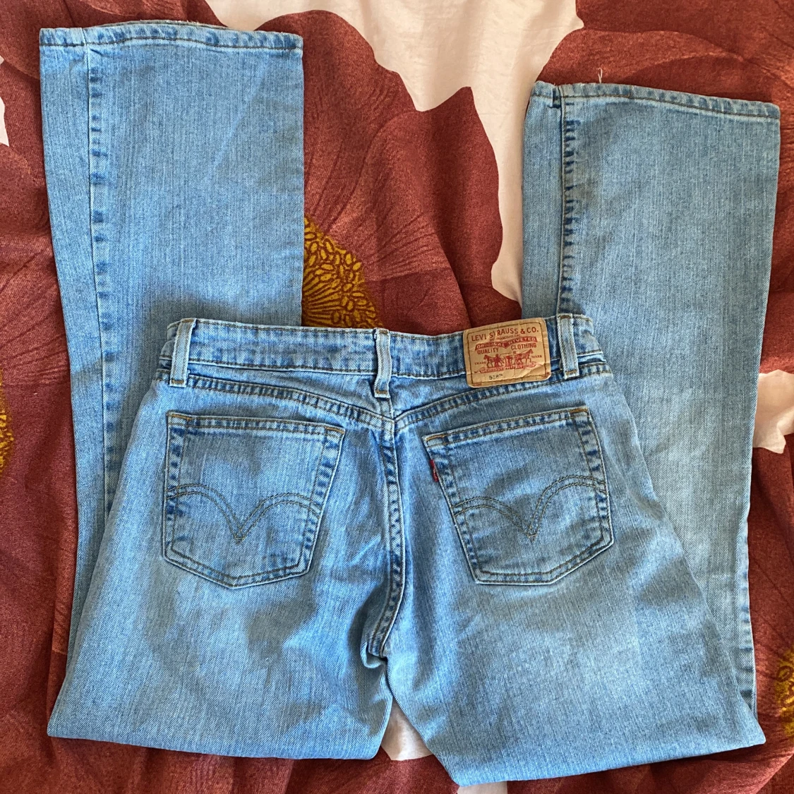 Lågmidjade bootcutjeans - 90