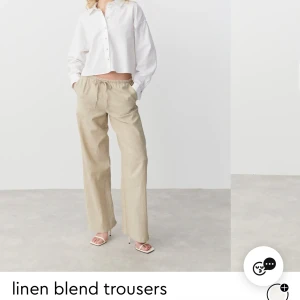 Linnebyxor  - Intressekoll! Säljer ett par linne byxor från Gina tricot i storlek xs. Aldrig använda med lapp kvar! Vid intresse kan jag skicka bilder om så önskas