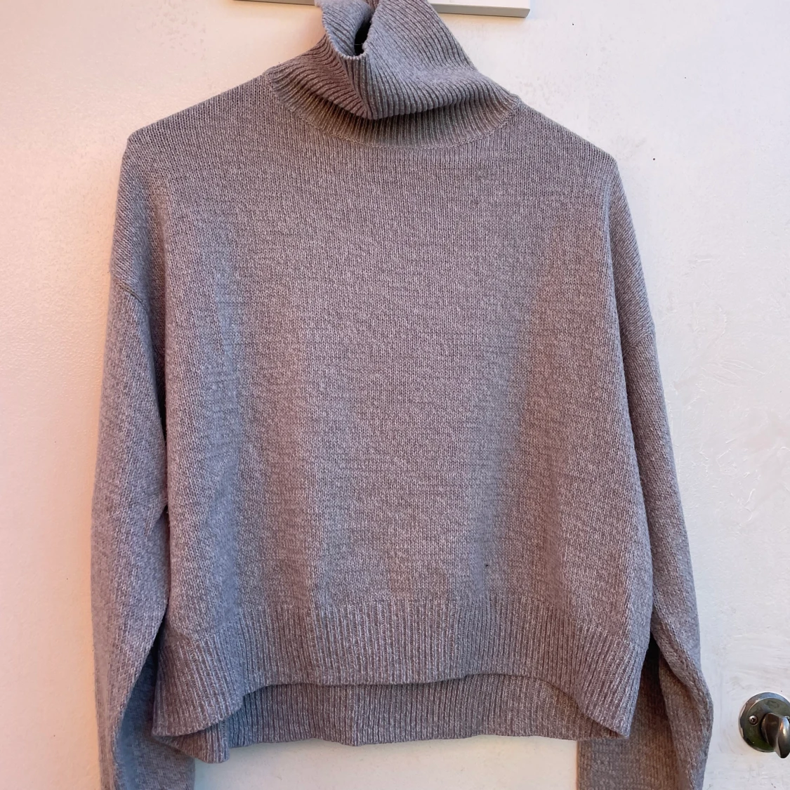 Grå Stickad tröja HM