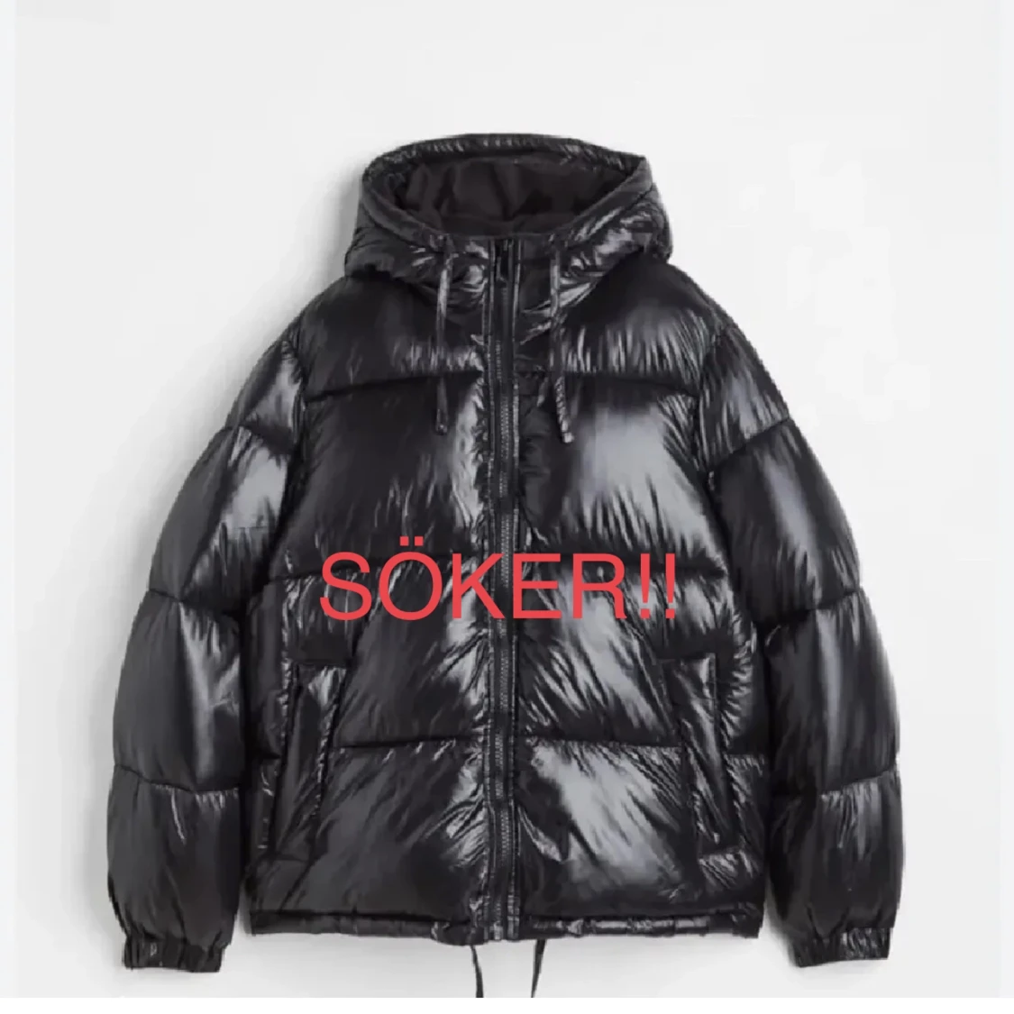 Söker glansig hm jacka!