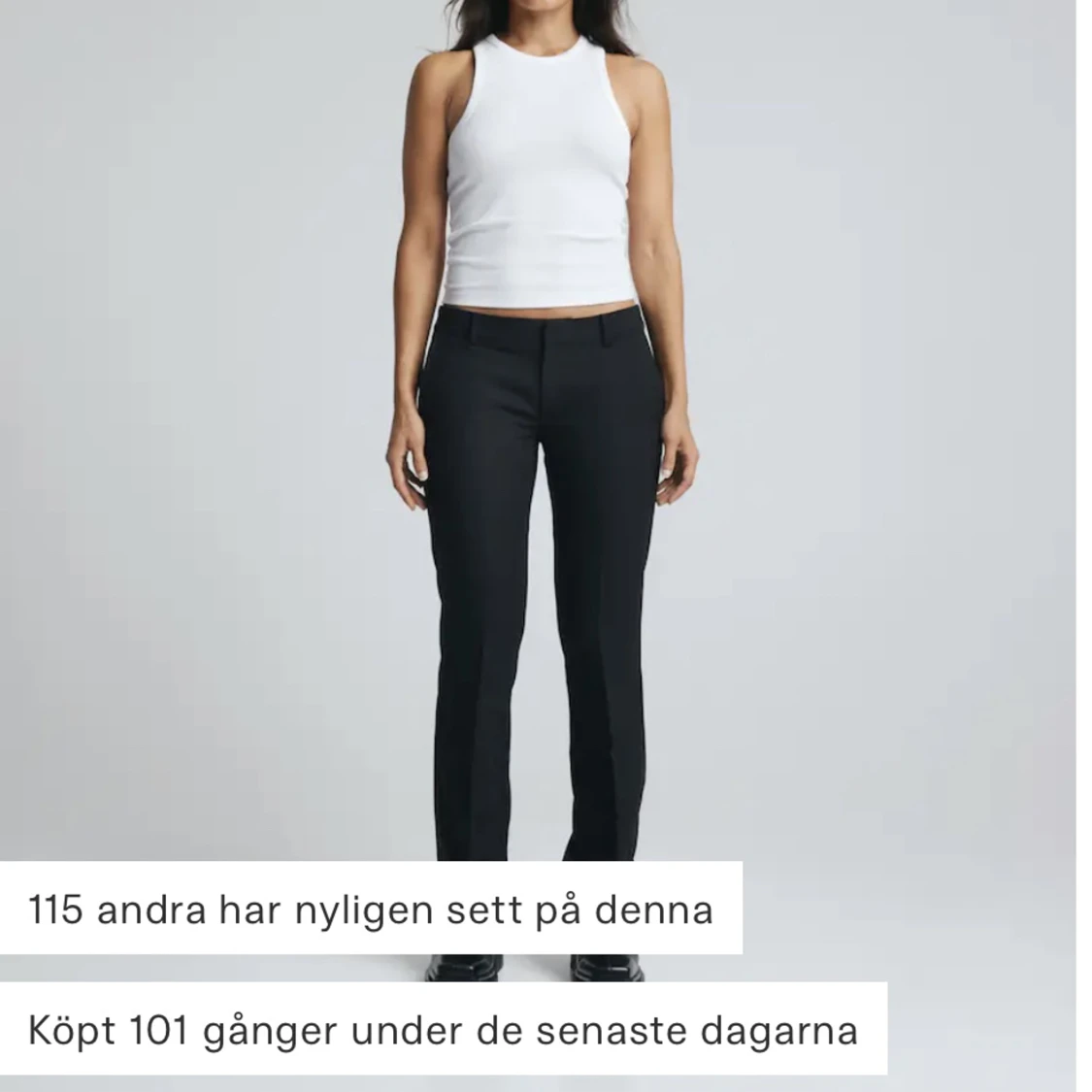 Lågmidjade kostymbyxor