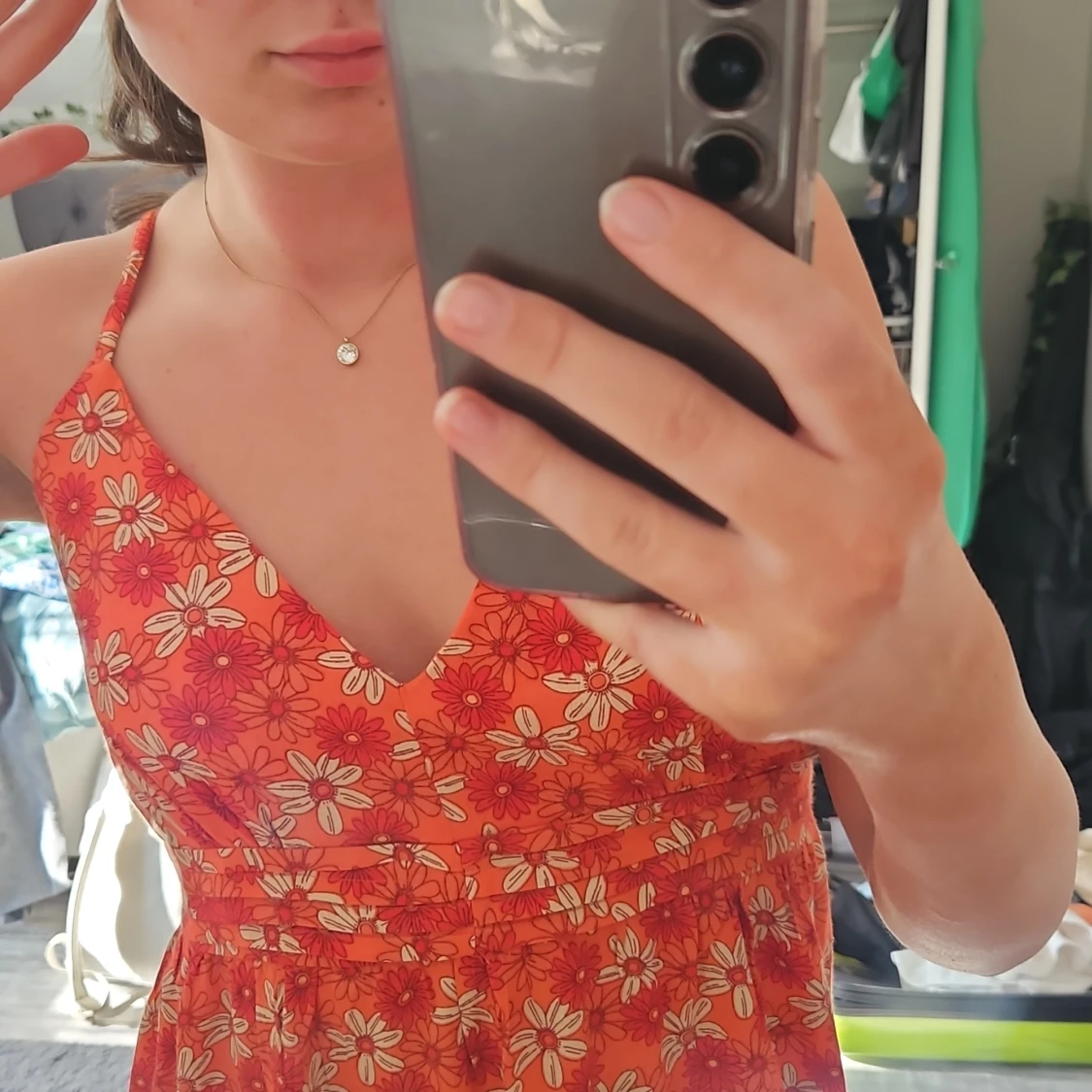 Blommig klänning  - 91