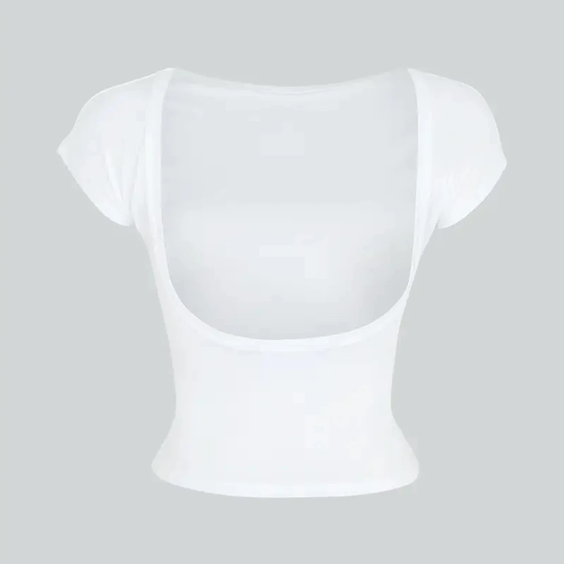 Vit rygglöss topp  - 90