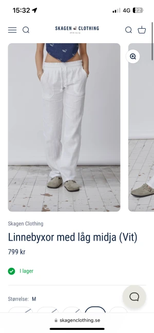 Linnebyxor Xs  - Har dessa två super fina linnebyxornq från Skagen clothing helt nya i storlek Xs i båda. Säljes så dom tyvärr blev för tajta på mig.  750kr st HELT OANVÄNDA