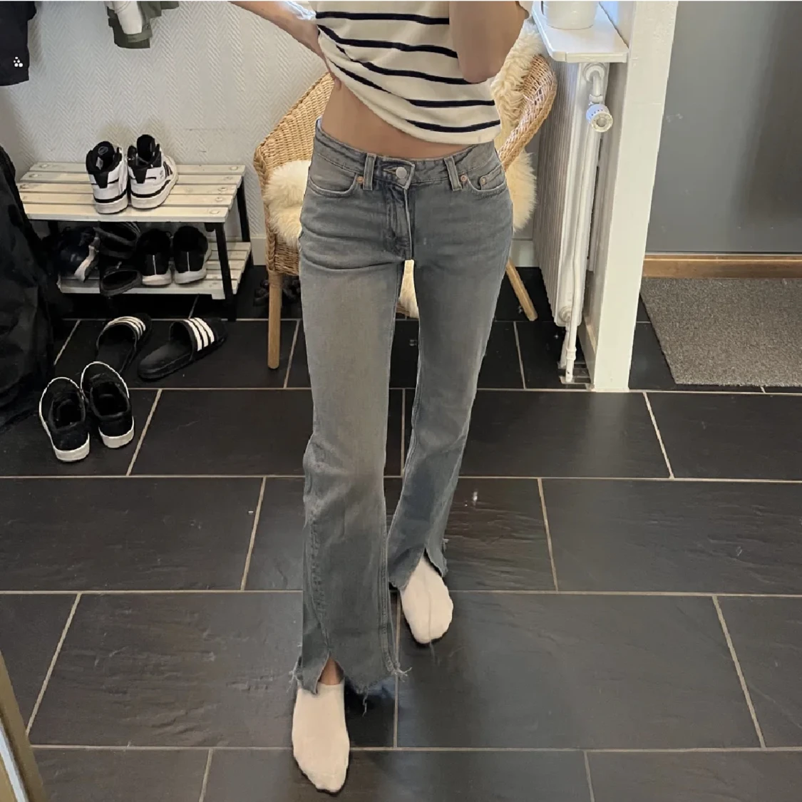 Lågmidjade jeans