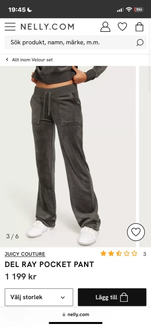 Juicy Couture  - Juicy Couture byxor i färgen ”Top Hat” i nyskick. Köpta på Nelly för någon månad sen men säljer då de inte kommer till användning längre! Nypris 1100kr. Priset kan diskuteras💕💕