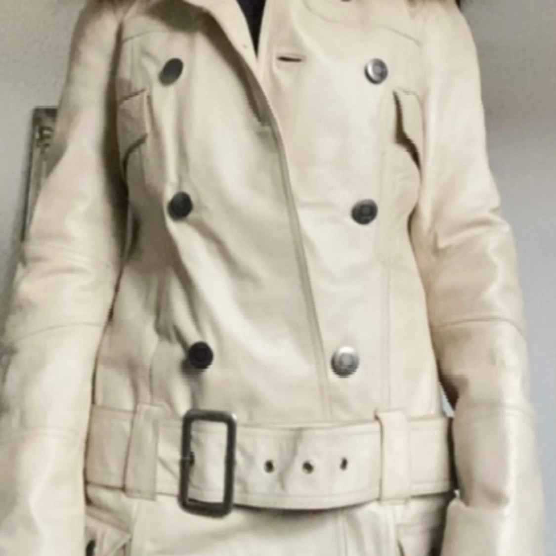 Skinn/läder jacka - 90