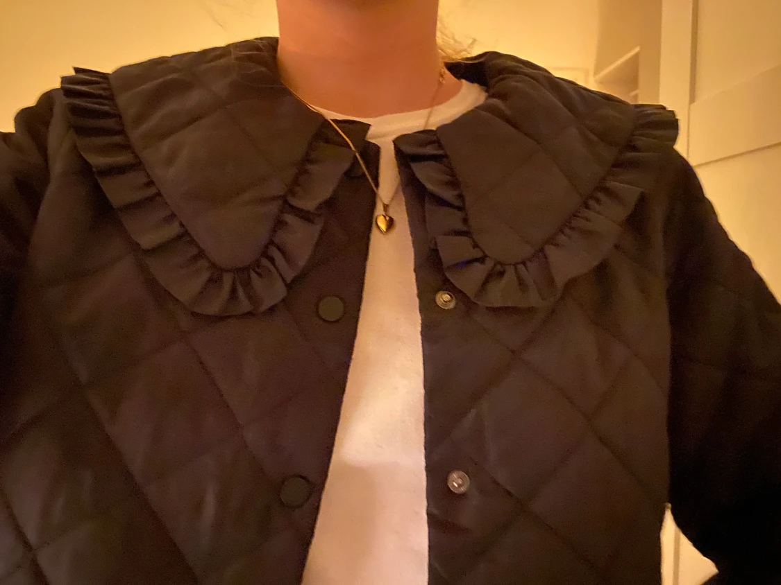 Quiltad jacka med krage  - 90
