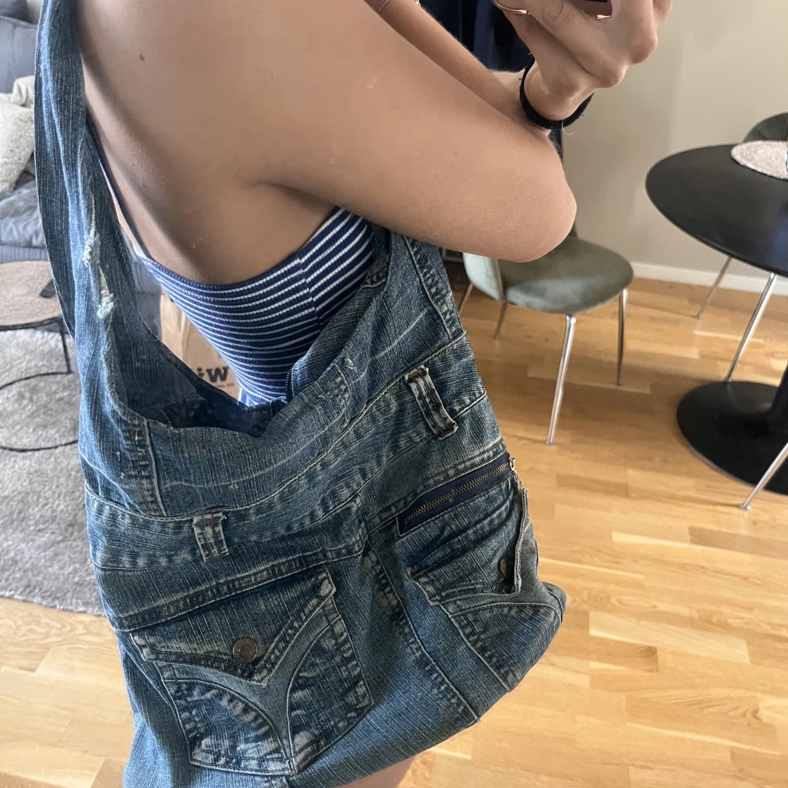 Vintage jeansväska! 