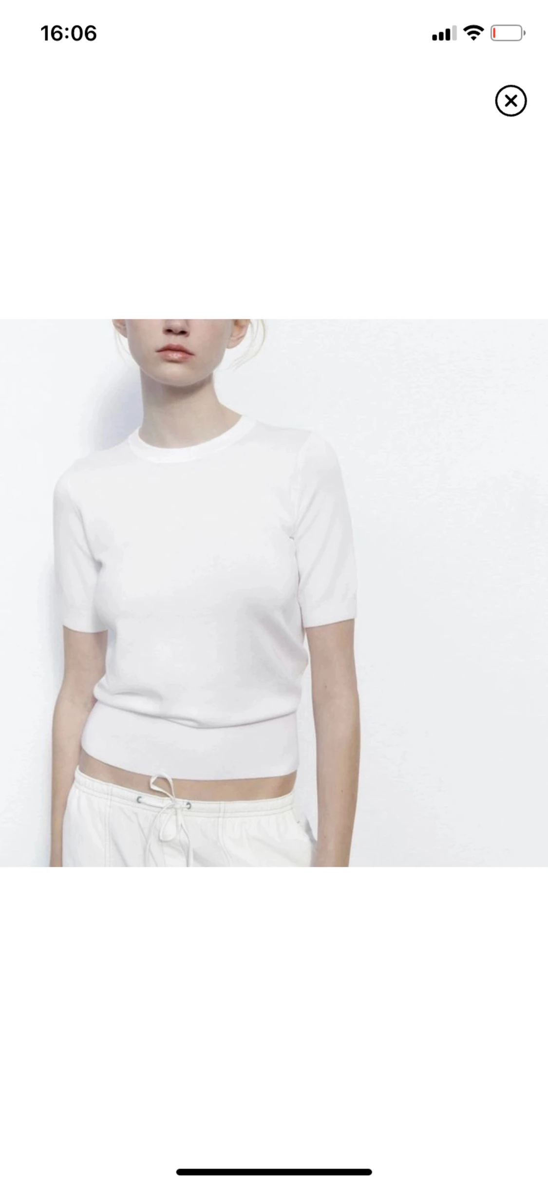 Stickad T-shirt  - 90