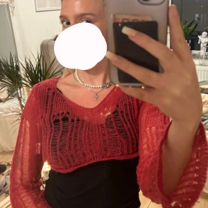 Bolero  - Super söt stickad röd bolero ❤️