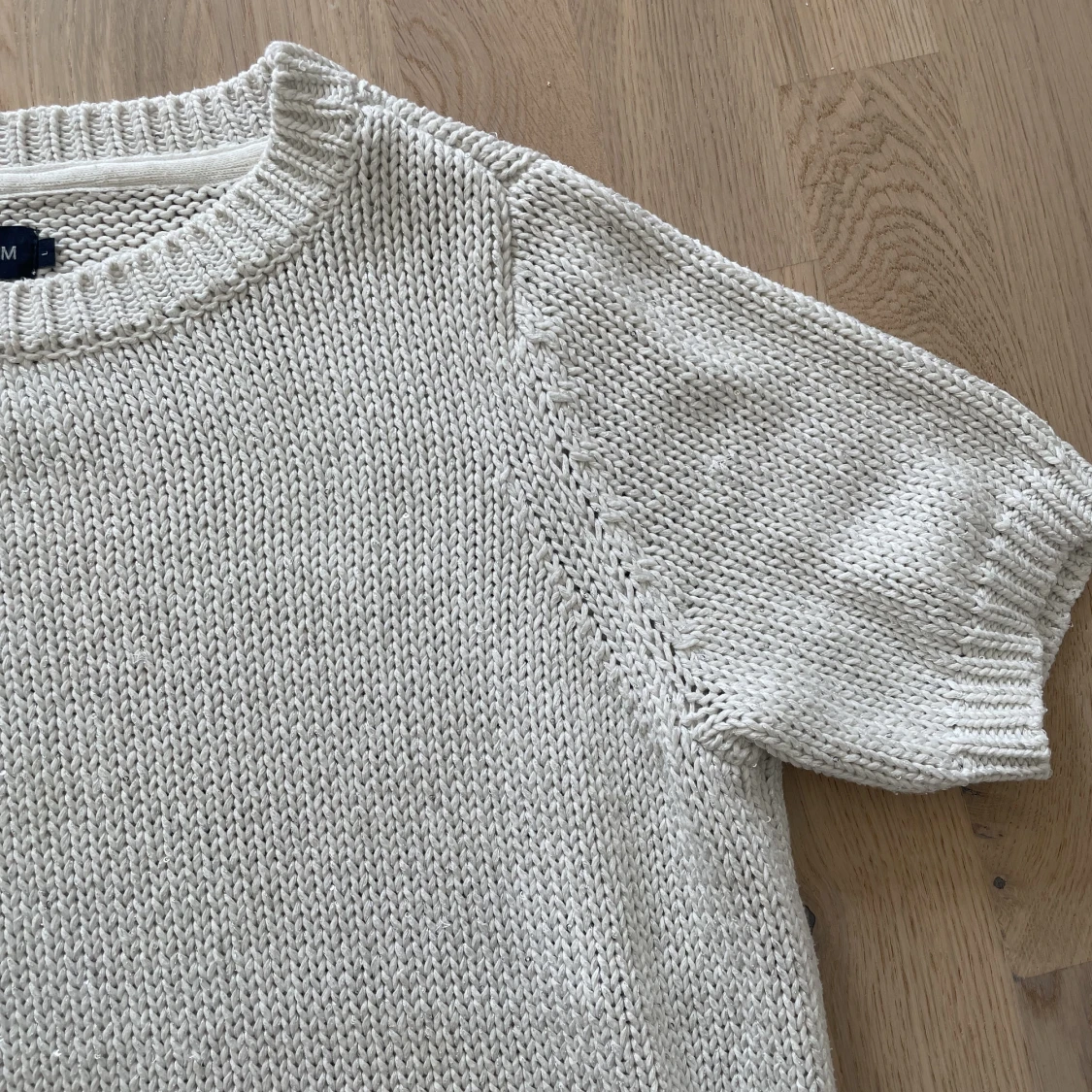 Kortärmad Stickad  - 90