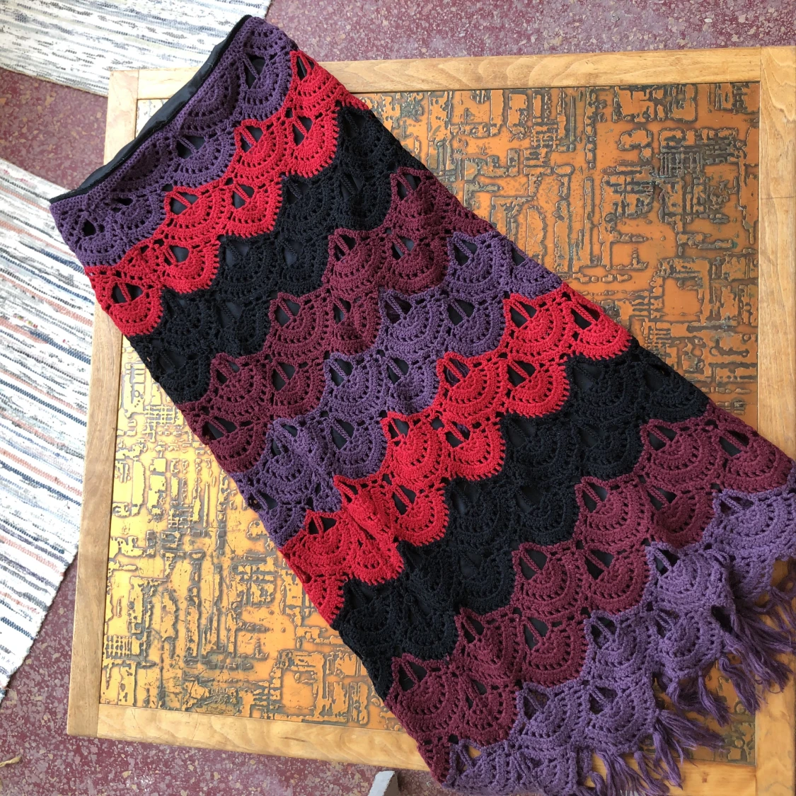 Stickad kjol med svart innerkjol (no see-through❤️)