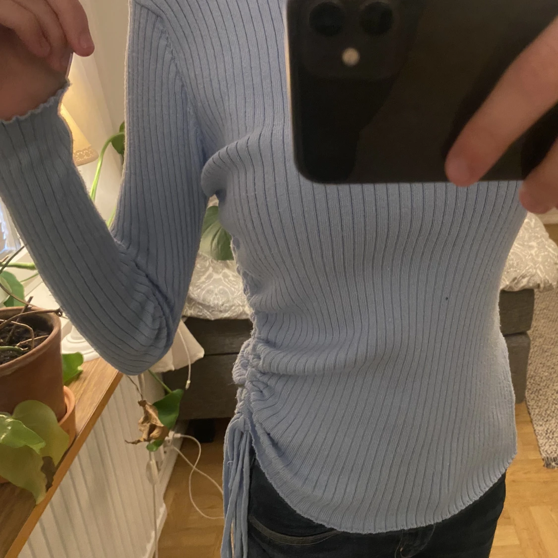 Stickad/ribbad fin tröja. - 91