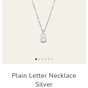 Ani Halsband - Säljer mitt silvriga bokstavshalsband ”Plain letter necklace silver” i (M) från ani eftersom jag har ett likadant i guld. Aldrig använt, 700kr nypris, säljer för 450🫶
