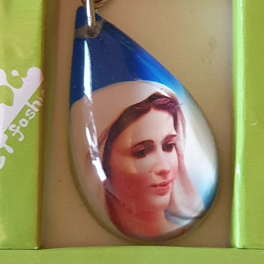 Tear drop mother Mary key chain  - 90
