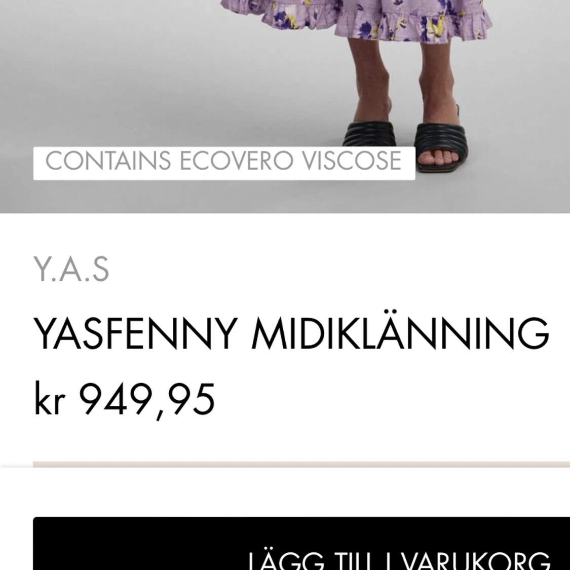 Blommig klänning - 90