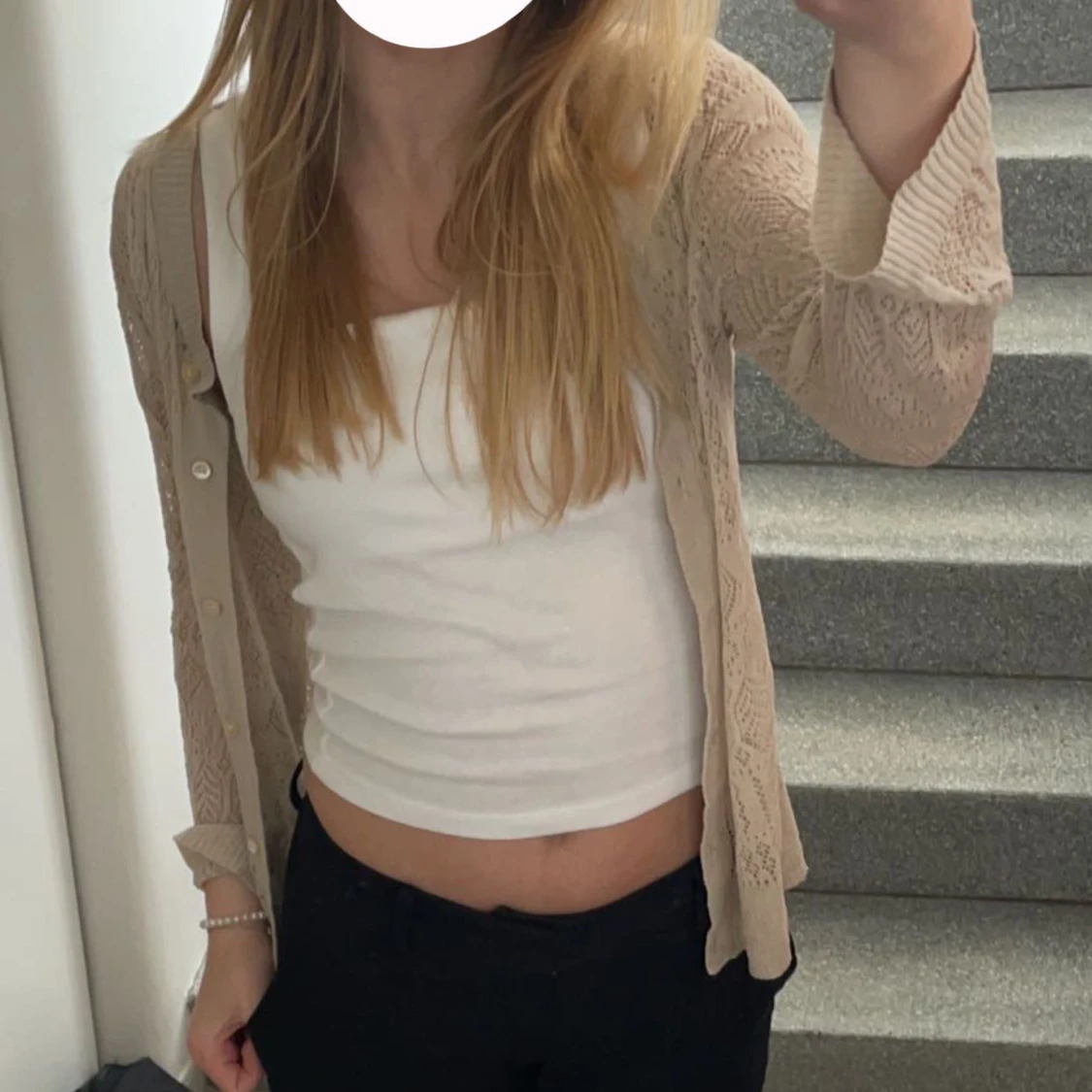 Beige stickad kofta från Noa Noa - 90