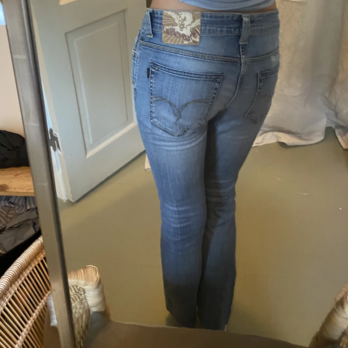 lågmidjade jeans  - 91