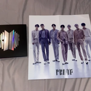 Proof compact edition  - Säljer BTS Proof compact edition, innehåller allt förutom pc Albumet är i bra skick  Pris: 300kr