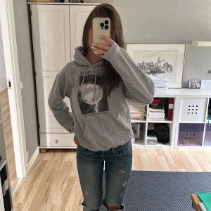 Mysig hoodie  - Säljer denna mysiga gråa hoodien från Emplece⭐️ Ett märke som inte finns att köpa längre Storlek S och knappt använd alls så i nyskick 