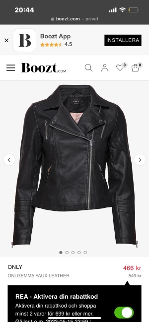 Jacka - Pu jacka från Only  Storlek 36  Använd ett fåtal gånger 