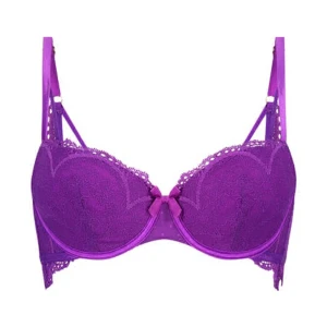 Hunkemöller lila bh - Aldrig använd! Lappar kvar.  Hunkemöller Unik kollektion med Queen Nyalim! :)  Lila formpressad bygel-bh med lätt vaddering. 