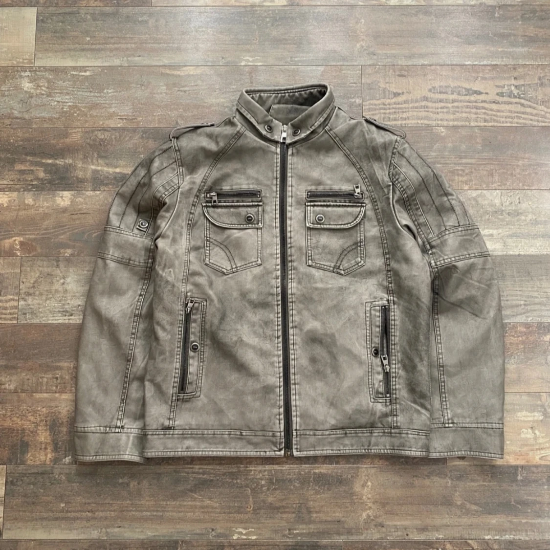 vintage leather jacket