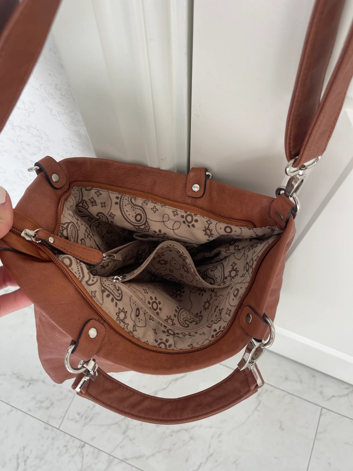 Vintage brun väska - 90