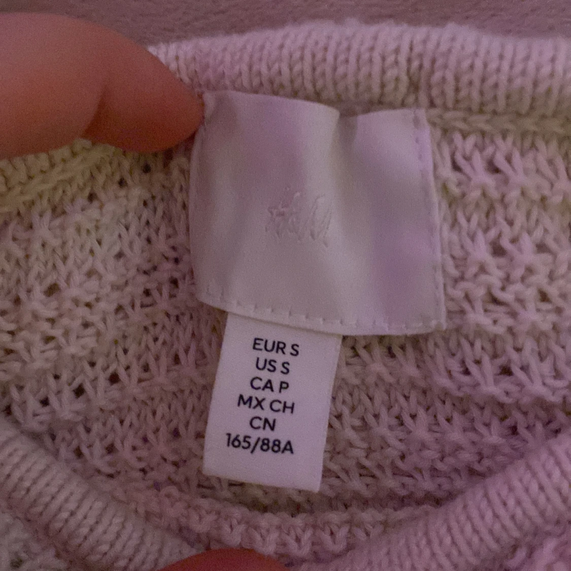 Beige stickad topp från H&M - 1