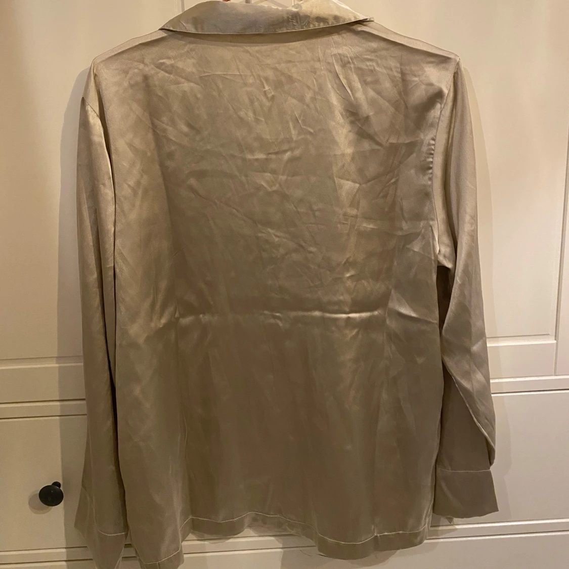 Beige sidenblus från 157 - 1