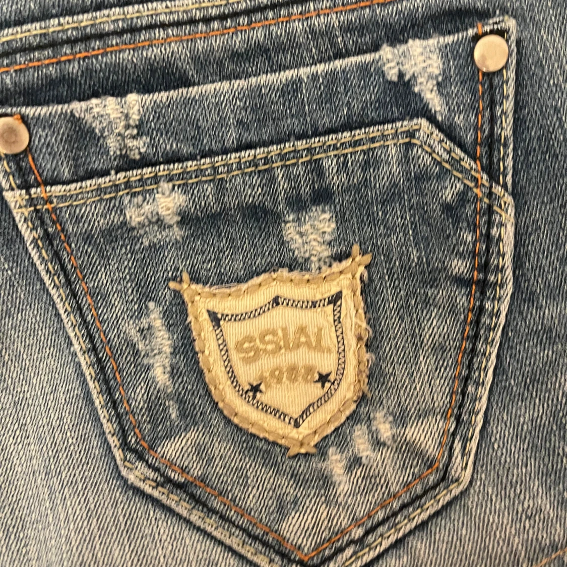 Blå jeansshorts från Ssiajean - 3