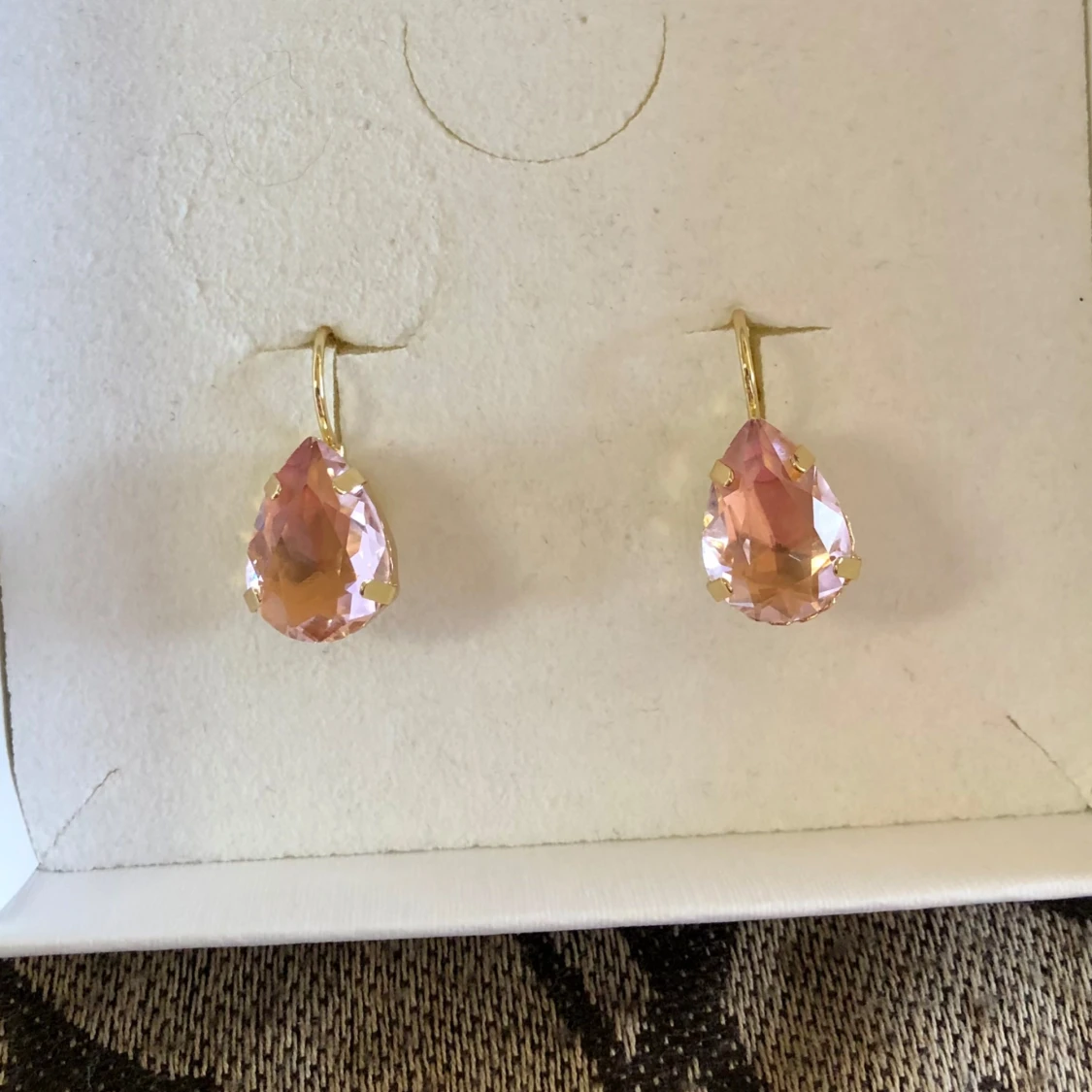 Aprikos rosa Drop örhängen  - 4