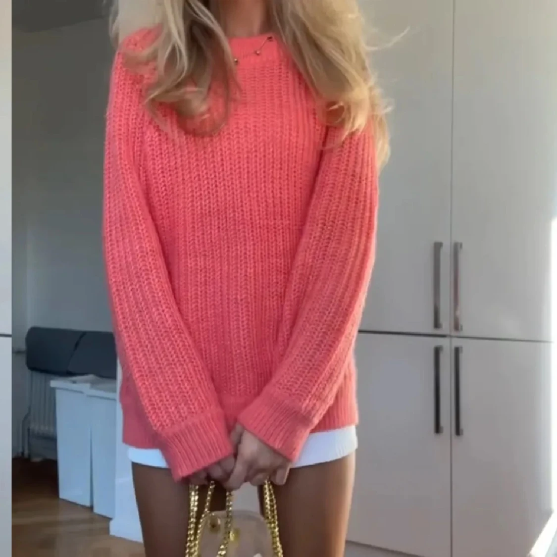 Korall stickad tröja! - 90